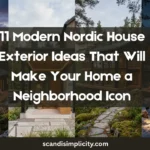 Discover the best Modern Nordic House Exterior Ideas That Will Make Your Home a Neighborhood Icon. From dramatic black facades and vertical wood slats to oversized windows, minimalist landscaping, warm outdoor lighting, natural stone accents, and seamless wood terraces, these Scandinavian exterior design ideas combine modern architecture, natural materials, and timeless Nordic style to create stunning curb appeal and unforgettable homes.