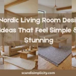 Discover the best Nordic Living Room Design Ideas That Feel Simple & Stunning (Effortless Scandinavian Style). From muted earthy color palettes and natural wood furniture to cozy textures, layered lighting, indoor greenery, minimalist art, and clutter-free styling, these Scandinavian living room ideas create a home that feels warm, modern, calming, and effortlessly beautiful. Save these Nordic decorating ideas for your next living room makeover.