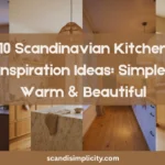 Scandinavian kitchen inspiration: simple, warm & beautiful – 10 easy tips to create a cozy Nordic kitchen. From natural wood to hygge lighting, get the look. Save this for your home makeover.
