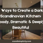 Dark Scandinavian kitchen: moody, dramatic & deeply beautiful – 9 tips for a bold Nordic look. From black cabinets to soapstone counters, get the drama. Save this for your dream kitchen.