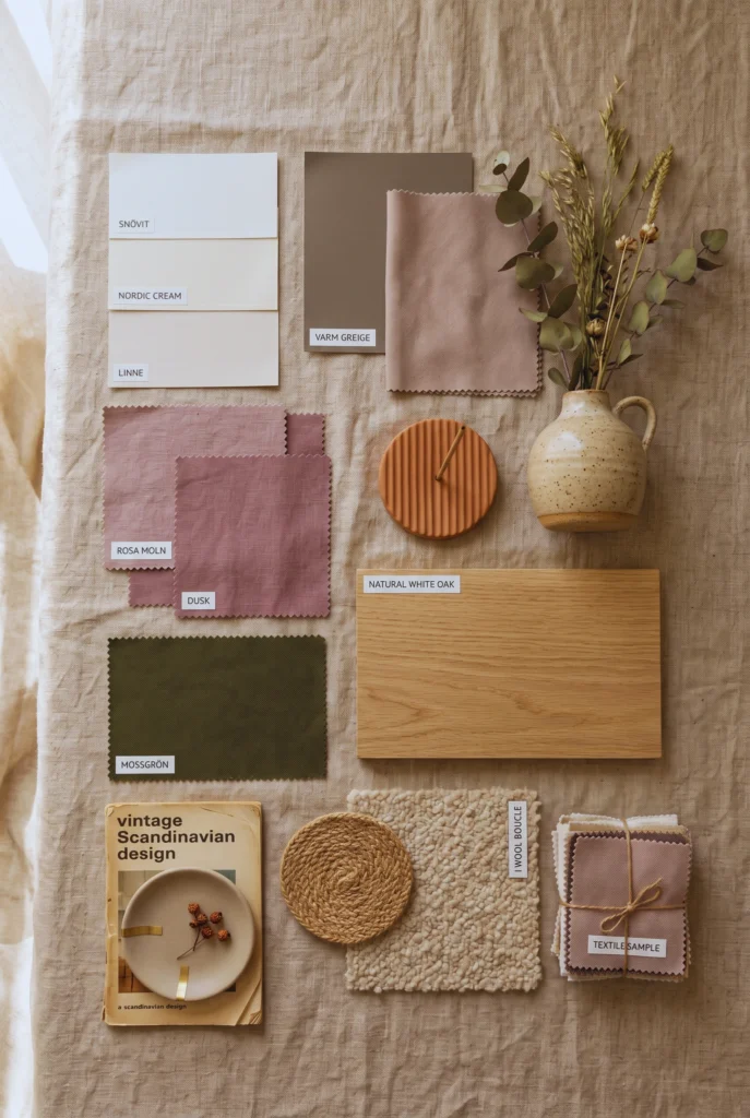 Create a calm and cozy retreat with a muted color palette inspired by Scandinavian design. Warm whites, soft greiges, earthy taupes, and natural textures bring elegance and comfort to this luxury bedroom. Save this idea if you're looking for 10 Warm Scandinavian Bedroom Ideas That Feel Like a Luxury Retreat and want a timeless, inviting space.
