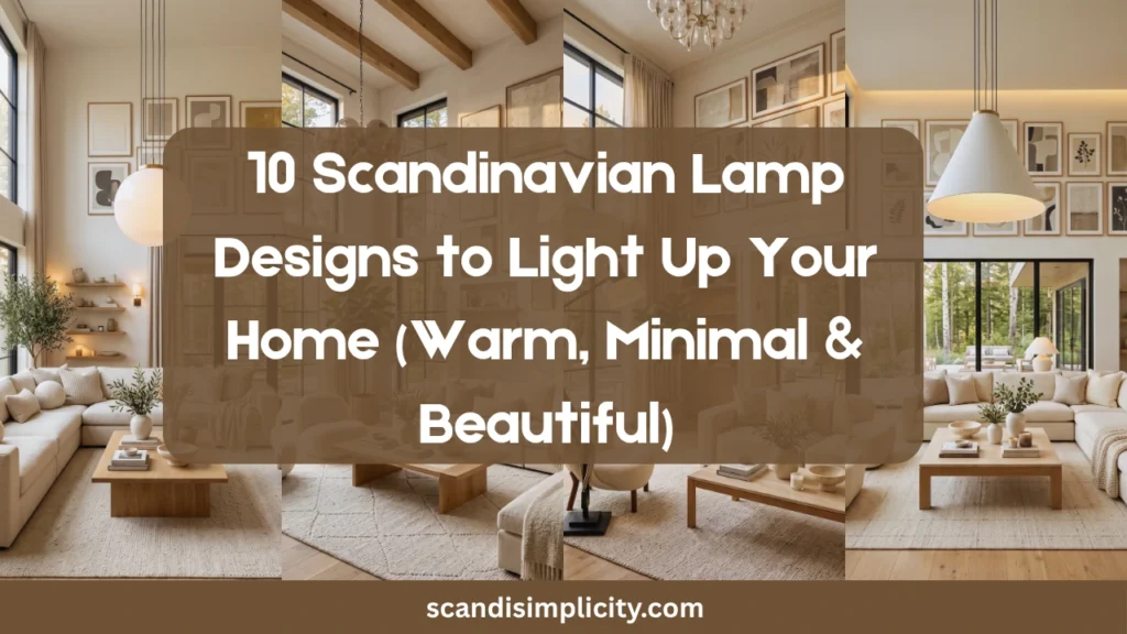 Scandinavian lamp designs to light up your home – 10 stunning Nordic lighting ideas. From paper pendants to brass accents. Save this for your home makeover.