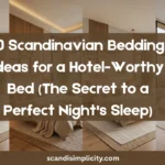 Scandinavian bedding ideas for a hotel-worthy bed – 10 tips from the two-duvet method to linen layers. Create a Nordic sleep sanctuary. Save this for your bedroom refresh.