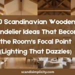 Scandinavian wooden chandelier ideas that become the room's focal point – 10 stunning designs from minimalist hoops to sculptural branches. Transform your space with Nordic warmth. Save this for your home lighting inspiration.